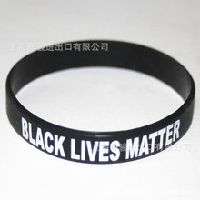 Đen cuộc sống vật chất đen cuộc sống vật liệu đen silicone dây đeo cổ tay Vòng tay