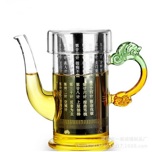 耐热透明花茶杯套装带碟玻璃咖啡水杯创意杯子茶具带把泡茶办公杯