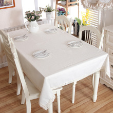 chất cotton dày của đồng bằng nhỏ gọn bảng ren trắng bảng vải khăn trải bàn vải hiện đại bàn cà phê một thế hệ các chất béo Khăn trải bàn / khăn trải bàn