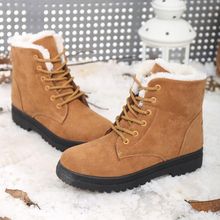 Bùng nổ mùa đông giày tuyết xuyên biên giới Giày nữ ấm áp ngắn bằng phẳng với giày cotton phiên bản Hàn Quốc Bà 41424344 Giày cotton nữ