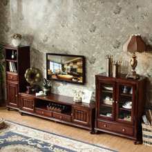 Nước Mỹ gỗ rắn nghe nhìn tủ lưu trữ TV kết hợp tủ rượu Jane trang trí phòng khách bằng gỗ cao su một thế hệ Tủ tivi