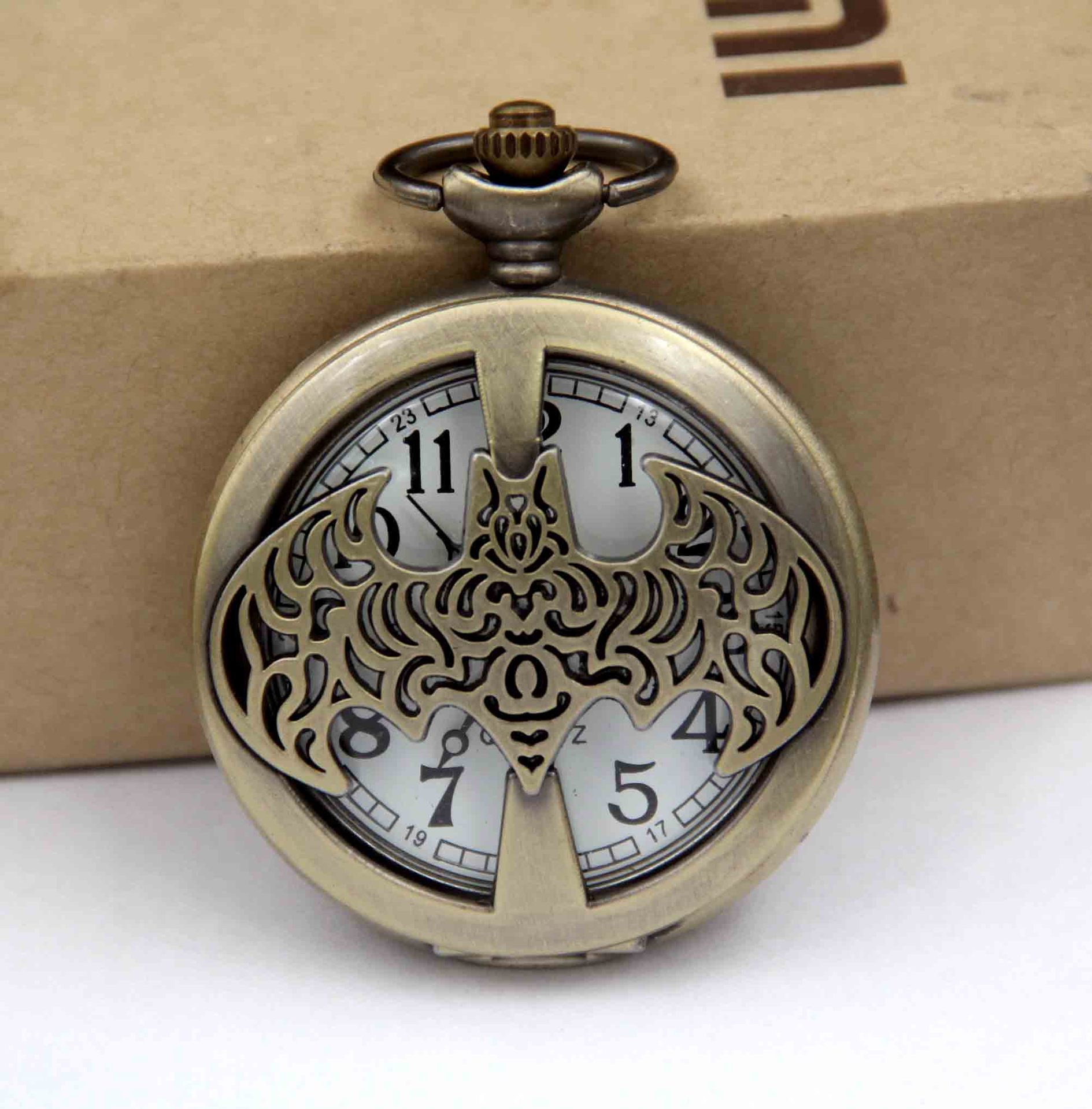 Retro Pocket Watch   Blessing bat Pocket Watch   Retro Pendant   China bat Pocket Watch   Hollow out bat Pocket Watch