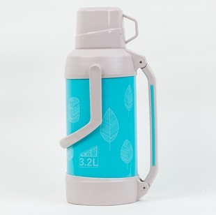 银盾印花塑料保温热水瓶暖瓶保温瓶学生开水瓶3.2L工厂直发