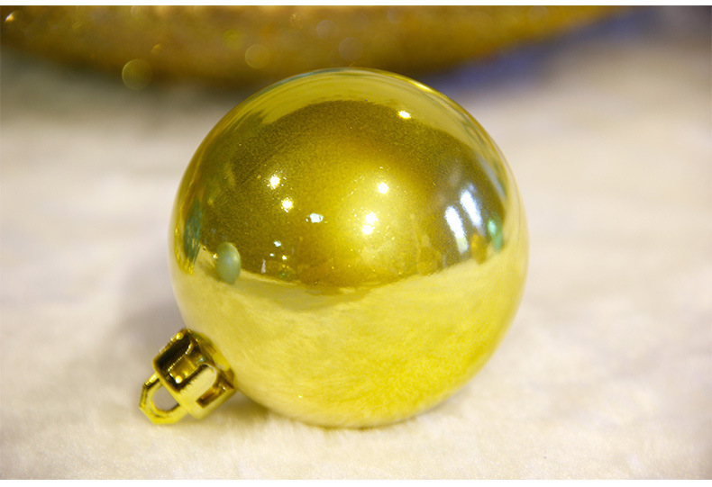 圣诞装饰品-混色彩球装饰电镀球屋顶吊饰挂饰