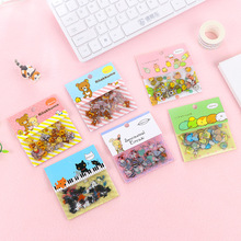Nhãn dán sáng tạo Nhật Bản Dễ dàng gấu sticker túi dễ thương Sinh viên văn phòng phẩm album tự làm dán trang trí 80 miếng vào Nhãn dán