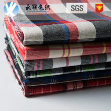 Vải chà nhám một mặt / vải nỉ dệt kẻ sọc Hoa Kỳ đặt hàng mẫu vải T / C 200G vải chéo Flannel