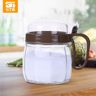 七丁乐厂家批发创意玻璃透明调料罐厨房整理器具定制日用礼品促销