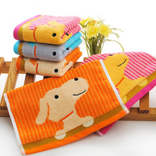 các nhà sản xuất bán buôn sợi bông vui tươi puppy 32 cổ phiếu khăn con dày bé mềm rửa da thân thiện với khăn nhỏ Khăn sợi