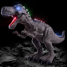 Ánh sáng mới đi bộ khủng long điện tyrannosaurus âm thanh và ánh sáng mô phỏng động vật cá sấu điện Mô hình mô phỏng