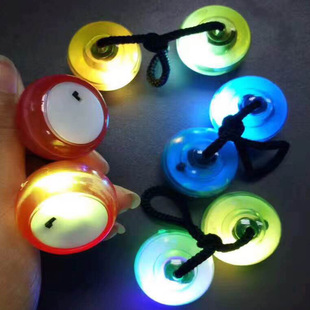 厂家批发led发光减压指尖溜溜球夜光指尖溜溜球玩具定制