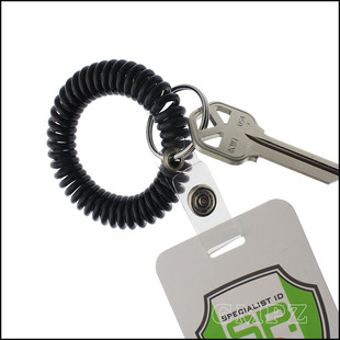 专业工厂销售塑料弹簧QQ圈 钥匙圈手环 EVA电话线