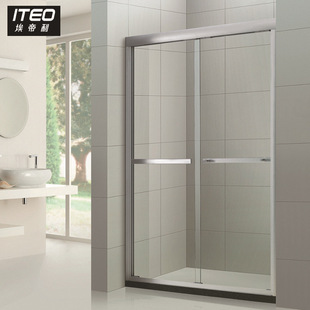埃帝利简易淋浴房 浴室淋浴 卫生间钢化玻璃隔断 AJ-1001