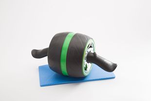 厂家直销健腹轮收腹滚轮器 电镀巨轮家用健身收腹锻练器 正品批发