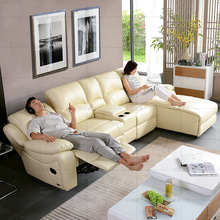 Chẳng hạn như phòng khách hiện đại Tiger không gian hạng nhất kết hợp ghế sofa da bọc da Ghế sofa gia đình đa chức năng Spot Sofa da nghệ thuật