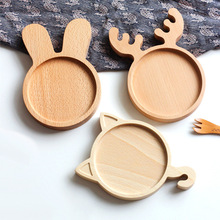 Tổng số các pallet gỗ gỗ khay gỗ Cartoon Giáng tấm tráng miệng đĩa trái cây món ăn món ăn kiểu Nhật tableware sáng tạo bằng gỗ Bát trái cây