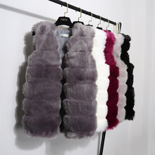 Mùa thu đông 2019 đặc biệt áo khoác lông thú giả phiên bản Hàn Quốc của phần dài của chiếc áo khoác lông cáo của phụ nữ lông xù Lông thú