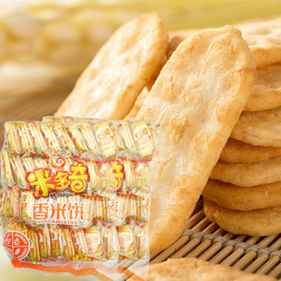 河南特产米多奇仙贝香米饼雪饼休闲膨化零食1000g大礼包膨化食品