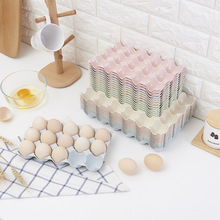 Lúa mì rơm bếp biên giới trứng di động 15 có thể được chồng lên tủ lạnh hộp lưu trữ vỡ trứng dày lên khay AliExpress Hộp lưu trữ