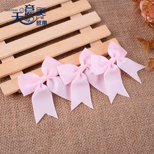Vận chuyển đầy đủ màu hồng có gân 2,5cm với nơ đuôi cá phiên bản Hàn Quốc của phụ kiện quần áo thủ công làm nơ Ruy băng