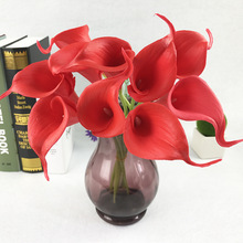 PU nhỏ calla mô phỏng cảm thấy hoa nhân tạo bán buôn hoa cưới cầm hoa trang trí nhà calla nhân tạo Cầm hoa