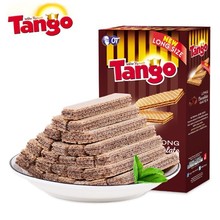 印尼进口零食奥朗探戈tango巧克力威化饼干160g盒装休闲饼干