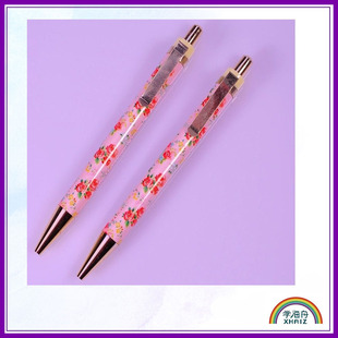 高档电镀礼品笔出口日本品质精美圆珠笔 优质热转印工艺卡通笔