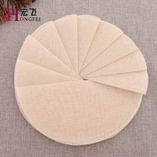[Hongfei] vải lồng bông nguyên chất 40 * 40cm nồi hấp tròn vải cotton vải không dính giẻ lau vải Vải cotton