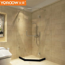 莱 Phòng tắm nhà vệ sinh kim cương bằng thép không gỉ vách ngăn phòng tắm vòi sen màn hình tùy chỉnh nhà tích hợp Phòng tắm tùy chỉnh