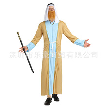 万圣节舞会成人男阿拉伯武士服装沙特迪拜长袍衣服饰中东牧羊人