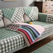 Mùa hè bông vải ghế sofa đệm bìa bông khăn kết hợp của ghế sofa phòng khách hiện đại nhỏ gọn đặt Four Seasons chung skid Đệm / sofa đệm