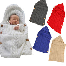 nổ mô hình Amazon rơi và chăn nhiếp ảnh mùa đông đan len túi ngủ ngủ trẻ sơ sinh túi đồng xu ngủ túi xe Cậu bé quay