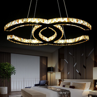 厂家直销创意LED餐吊水晶灯现代简约吊灯奢华餐厅水晶吊灯