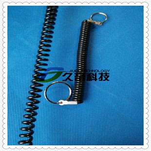 《久帝科技》销售各种尺寸PU实心塑料弹簧绳 带挂扣件弹簧管