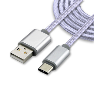 Type-C数据线  平板电脑手机USB充电线 尼龙编织线Type-C数据线