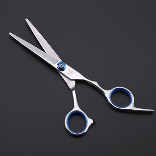 批发不锈钢理发剪刀 专业美发理发剪刀 厂家直销6.0剪发平剪刀