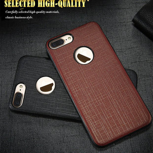 iPhone8/7/6手机保护套6PLUS磁吸手機殼TPU布纹贴皮外贸热销新款
