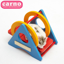 Kano hamster đồ chơi cầu vồng đu gỗ sản phẩm vật nuôi gấu vàng cung cấp đồ nội thất lồng trên 48 Hamster đồ chơi