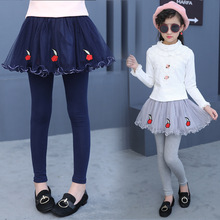 Phiên bản Hàn Quốc của quần trẻ em 2019 giải phóng mặt bằng Cô gái mới mặc quần đáy quần trong quần trẻ em giả hai váy lớn bán buôn Culottes