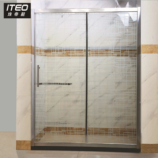 埃帝利简易淋浴房 124款卫生间铝合金玻璃隔断 可非标定制