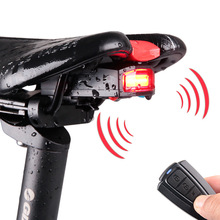 Đèn hậu A6 sạc USB Xe đạp leo núi A3 không dây thông minh điều khiển từ xa trộm báo động còi cưỡi Đèn xe đạp