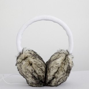 厂家直销头戴式保暖音乐耳机灰色可爱卡通保暖音乐耳机可定制