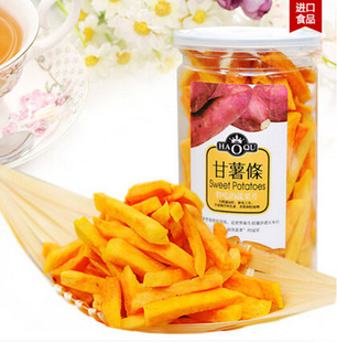 台湾进口零食批发 138g甘薯条 儿童香脆膨化休闲食品罐装微商一件