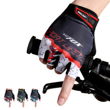 Phiên bản nâng cấp của BATFOX bat thể thao ngoài trời đi xe đạp găng tay ngón tay ngắn F534 Găng tay đi xe đạp