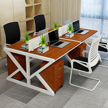 Bàn nhân viên đơn giản hiện đại nhiều người màn hình bàn gỗ thép bàn máy tính bàn ghế kết hợp thẻ ghế nhà máy bán hàng trực tiếp Bàn