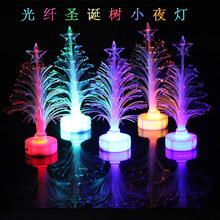 Sáng tạo mới đầy màu sắc cây Giáng sinh Giáng sinh đồ chơi phát sáng led đèn sợi cây Cây thông giáng sinh