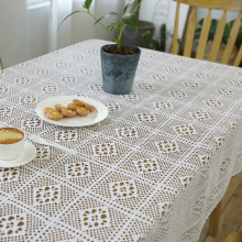 nước đan móc khăn trải bàn khăn trải bàn trắng Mỹ rỗng vải bông che bàn cà phê khăn một thế hệ các chất béo Khăn trải bàn / khăn trải bàn