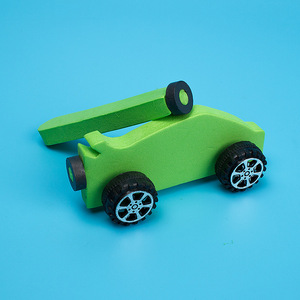 diy自制磁力拼装小车 磁铁异性相斥科学实验益智创意小制作小玩具