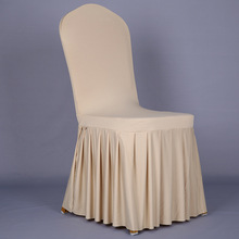 Pleated váy con lắc ghế ghế mảnh căng bìa cưới bìa khách sạn tiệc ghế bìa ghế bìa tùy chỉnh bán buôn Khăn trải bàn / khăn trải bàn