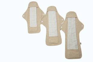 有机彩棉可水洗卫生巾 有防水层日用卫生巾280mm柔软透气 防过敏