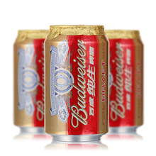 budweiser/百威啤酒纯生听装拉罐330ml*24听整箱小麦精酿 7月新货